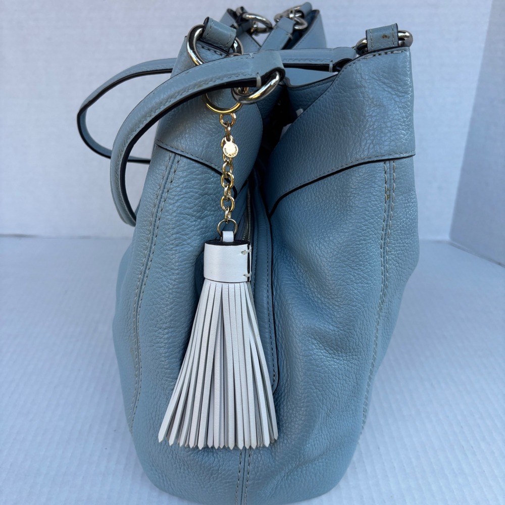 Coach‎ Lexy Shoulder Bag Light Blue Pebbled Leather Hobo F28997 - Picture 12 of 16
